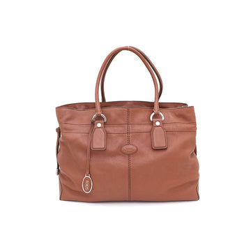 TODS Braune Leder D-Tasche Tote Bag kk38164694 149855512