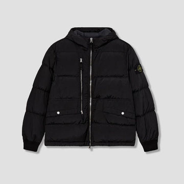 Stone Island 2025FW Anti-Drop Pocket Hooded Down Padding Black 4100088 S0019 V0029 148643530