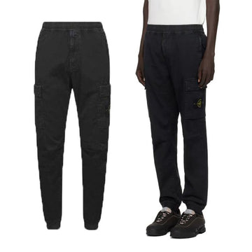 Stone Island 25FW Elastic Waistband Tapered Cargo Pants Black 3100033 S00L1 V0129 148643415