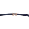 Hermes Mini 5382 Belt Buckle Reversible Double-Sided Leather Strap 13mm H065538CABK 149828614 [P]