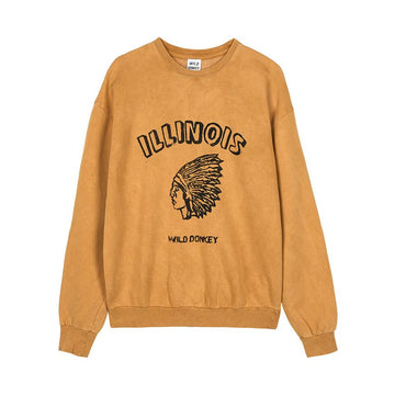WILD DONKEY ILLINOIS MARBLE ORANGE FW25 メンズ・レディース スウェットシャツ 149858487