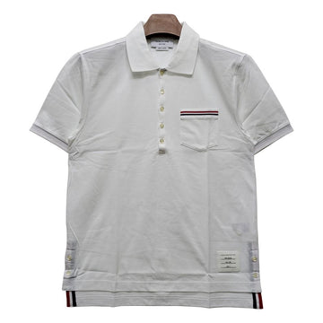 Thom Browne Pocket Striped Pique Polo Shirt MJP022A 01455 100 149891468