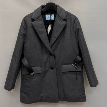 PRADA ベルト付きカシミヤシングルパディングジャケット 44 55 149914425