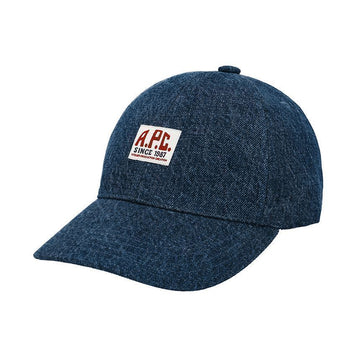 APC Charlies Stone Washed Indigo Baseball Cap 144730331 [P]