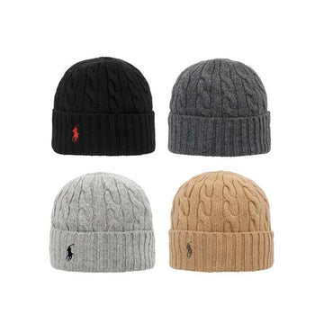 POLO RALPH LAUREN Pony Kabelstrickmütze 4 Farben 149506305 [P]