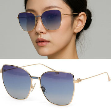 ETRO サングラス 0021 S 000UY オーバーフィット キャットアイ ゴールド メタル 149926552