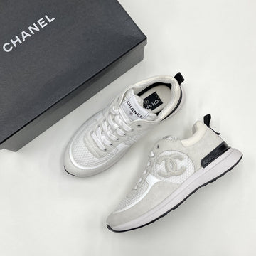 CHANEL CC Logo Tennis Damen Sneakers Weiß G38800 149928160