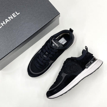 CHANEL CC Logo Tennis Sneakers Black G38800 149928842