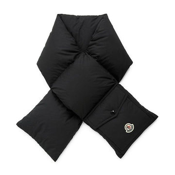 MONCLER 25FW schwarze Logo-Patch Taschen Gänsedaunen Schal 3C00006 597YW 999 149928980
