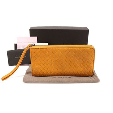 Bottega Veneta Brown Intrecciato Nappa Zip Strap Long Wallet 624049 149929749