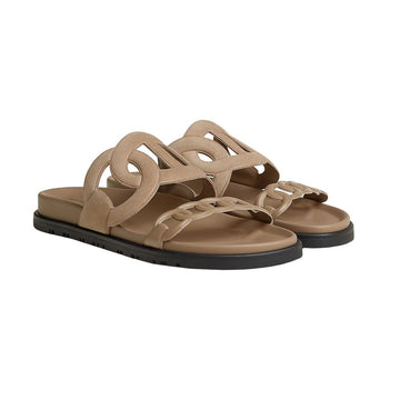 HERMES Technosandalen aus Kalbsleder mit ergonomischer Gummisohle und von der ikonischen Chaine dAncre inspirierten Riemen. H252028Z C9365 149860472
