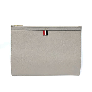 THOM BROWNE ペブルグレイン クラッチバッグ グレー 00198 055 149931723
