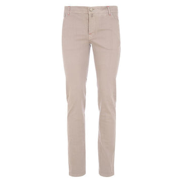 KITON Lederpatch Denim Hose 02 beige 95207344