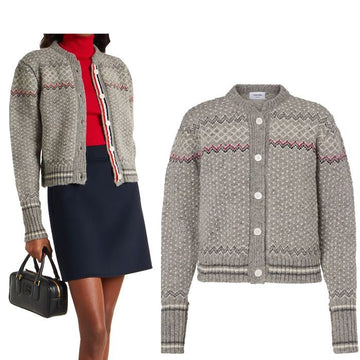 THOM BROWNE Fair Isle Jacquard Donigans-Kardigan 25fw 055 149942212