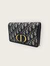 Dior Blue Oblique Jacquard 30 Montaigne Two-in-One Pouch Bag 149954523 [P]