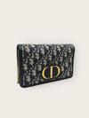 Dior Blue Oblique Jacquard 30 Montaigne Two-in-One Pouch Bag 149954523 [P]