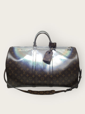 LOUIS VUITTON モノグラムシルバーメタリックネビュラキャンバスバンドリエキポル 50 149954539
