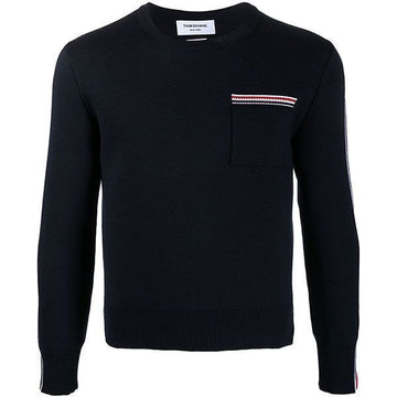 THOM BROWNE ステッチ トリコロール ウール ニット MKA367A 28672126 [P]