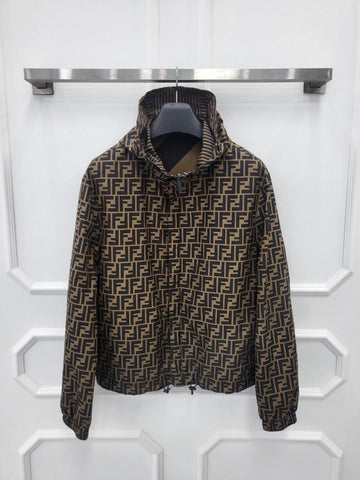 Fendi FF Logo Reversible Hoodie Jacket 44 149977711