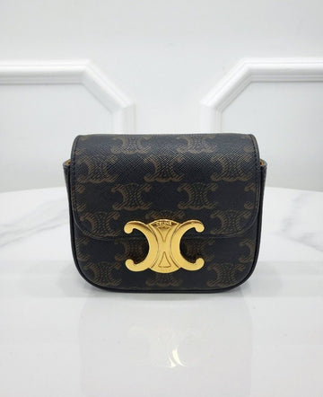 CELINE Mini Clutch Triope Tan 10I512DQB 149977736