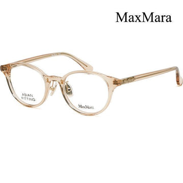 MAXMARA Brille MM5090D 057 durchsichtige Beige Luxus Asian Fit Rund Mode 137669507