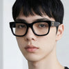 Off White OERJ08C 1000 Square Horn Rimmed Glasses 149978216 [P]