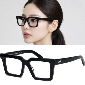 OFF WHITE Brille OERJ082 1000 Unisex rechteckiger Hornrahmen 149978218