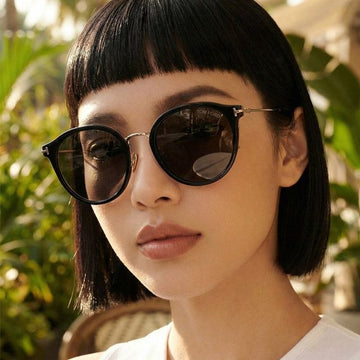 Tom Ford Sunglasses TF1143 K 01A Unisex Fashion Asian Fit Round Horn Frame 149978290