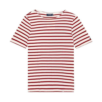 SAINT JAMES Levente Modern Stripe Unisex T-Shirt 9863 ECRU 144734741 [P]