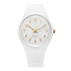 SWATCH クラシックホワイトビショップ ウェアラブルウレタン時計 149691768 [P]