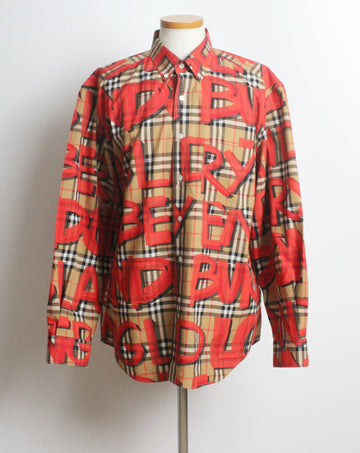 Burberry Graffiti Check Shirt XL(105) 150076914