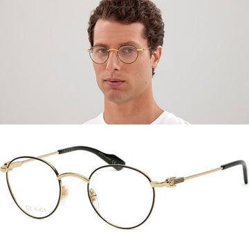 Gucci GG1222O Luxury Daily Metal Round Glasses Retro 124599764