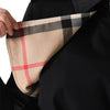 BURBERRY Schwarzer Gabardine-Trenchcoat mit Karomuster 8044678 146456599 [P]