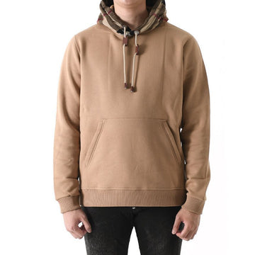 BURBERRY シグネチャーチェックリラックスフィットフリースフードTシャツ カーキ 8045006 146459011