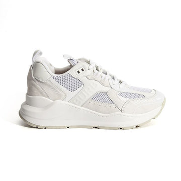 BURBERRY TNR SEAN Leder Wildleder und Netz Sneakers Weiß 8062361 148703008