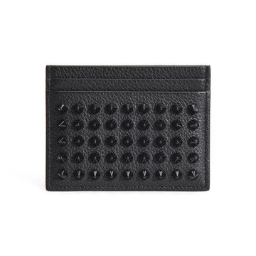CHRISTIAN LOUBOUTIN KIOS Spike Leder Kartenhalter Schwarz 1175211 CM53 148734284