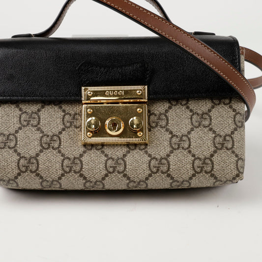 GUCCI パドルロック ミニ トップ ハンドル トート ショルダーバッグ 652683 149828424 [P]