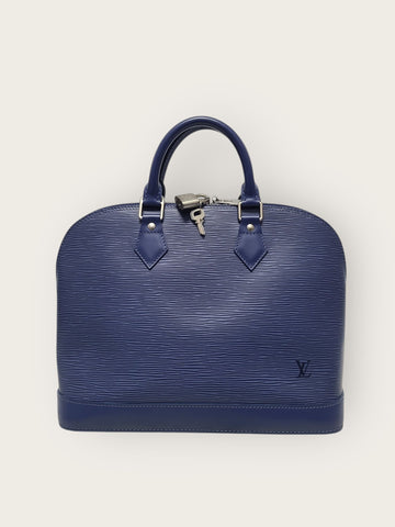 LOUIS VUITTON Navy Épi Alma Totebag 150079701