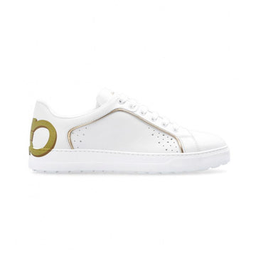 SALVATORE FERRAGAMO Manhattan Logo Leder Sneakers Weiß 030230 750395 148881574