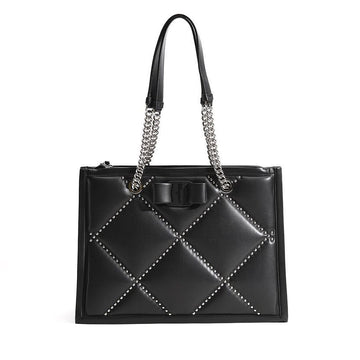 SALVATORE FERRAGAMO Vivian Bow Strass-Studi-Quilt-Tote 212493 755000 148998123