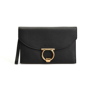 SALVATORE FERRAGAMO ガンチーニ ドキュメント ホルダー クラッチバッグ ブラック 21H770 720475 148999674