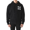 Off White Arrow Drawstring Hoodie Black OMBB037C99FLE008 1001 147689113 [P]
