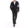 Thom Browne Diagonal Classic Blazer Jacket Navy MJU490A 03788 415 146390876 [P]