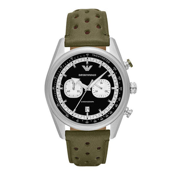 Armani AR11709 (Racer) Chronograph Men's Leather Watch 147444690