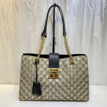 GUCCI 479197 GG Supreme Bienen Padlock Schultertasche 150215597