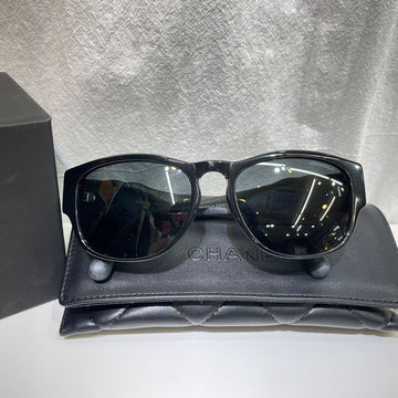 CHANEL サンネル CH5454-Q-B スクエア ブラック サングラス 150215693