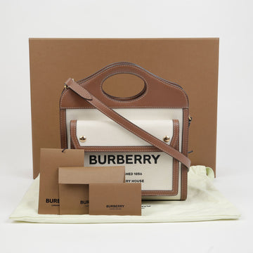 BURBERRY ポケットミニトートショルダーバッグ 8031746 149858465