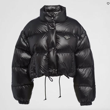 PRADA ナイロン クロップ グース ダウン パディング ベスト 150218045 [P]