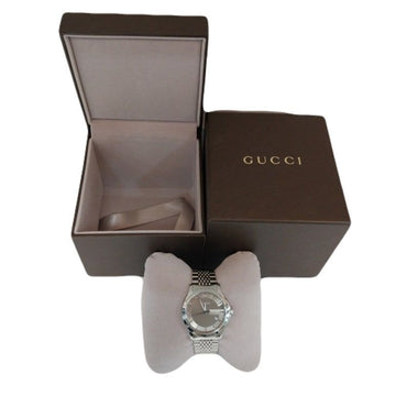 Gucci G-Timeless Silver Brown 126.4 Steel Men's Watch YA126406 150221360