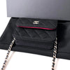 CHANEL Mini Crossbody Bag aus Stoff mit schwarzer Kette 150221598 [P]
